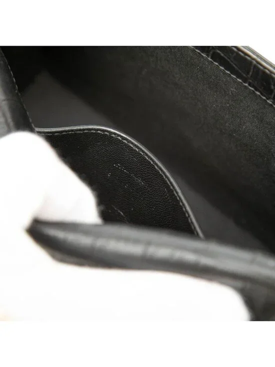 Saint Laurent Yslmonogram Kate Tassel Croco Shoulder Bag - Picture 6 of 6